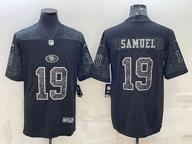 Men San Francisco 49ers #19 Samuel Black Reflector 2022 Nike Limited NFL Jersey->women nfl jersey->Women Jersey